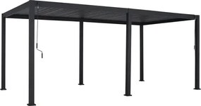 Пергола Hesperide Evora, Алуминий, Графит, 6x3 m