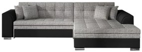 Ъглов разтегателен диван PALERMO, 294x80x196, berlin01/soft11, дясно