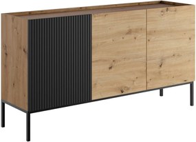 Скрин Como 150 3D-Естествено дърво-Черен