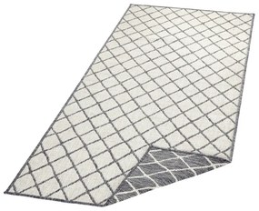 Сив и кремав килим на открито , 80 x 250 cm Malaga - NORTHRUGS