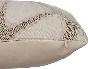 Декоративна възглавница atmosphera Dune, Жакард, Бежов, 40×40 cm