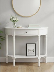 Бяла конзолна маса от масивен бор 32x93 cm Heritage – Premier Housewares