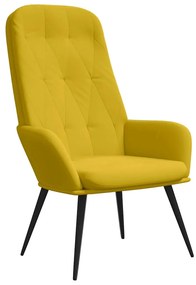 341201 vidaXL Релакс стол, горчица жълто, кадифе