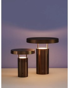 LED затъмняваща се настолна лампа бронзова (височина 20 cm) BringMe – Hübsch