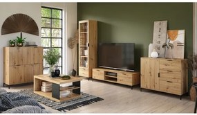 Витрина ЛАНА W-50 Artisan Oak - ШКАФ С 1 ВРАТА С ЧЕКМЕДЖЕ