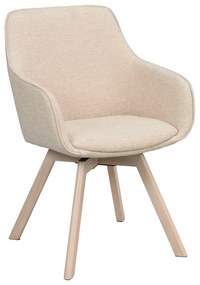 Бежови тапицирани трапезни столове в комплект 2 бр. Alison – Rowico