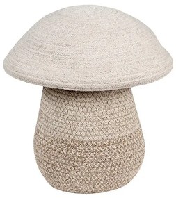 Бежова текстилна детска кошница за играчки ø 23x27 cm Mushroom – Lorena Canals