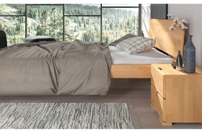Двойно легло от букова дървесина 90x200 см в естествен цвят Ammer - Skandica