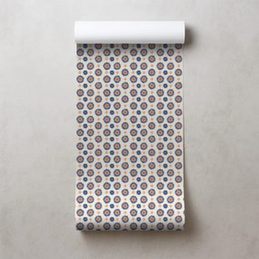 Тапет – Оранжево-сини цветни кръгове