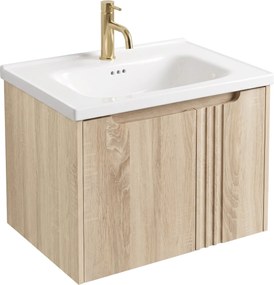 Шкаф за баня с мивка Rea Rivo DB86-60L-3 Light 60cm