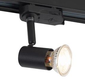 Релсова лампа 3-фазен черен - Jeany