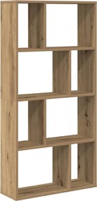 858155 vidaXL Библиотека, дъб артизан, 60x20x120,5 см, инженерно дърво