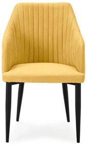 Жълти тапицирани трапезни столове в комплект 2 бр. Nadi – Marckeric