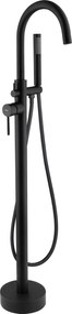 Cмесител-свободно стоящ  Rea Lungo Black