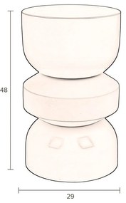 Кръгла странична масичка ø 29 cm Apollo – Dutchbone