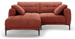 Ъглов диван в тухлен цвят (ляв ъгъл) Bemy – Micadoni