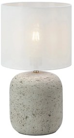 Сива настолна лампа с текстилен абажур (височина 44 cm) Montagna – Markslöjd