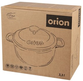 Чугунен съд с капак за индукция 3,3 л LITINA SMALT - Orion