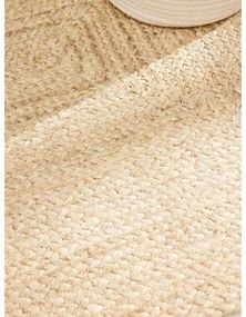Двустранен ръчно изработен ютен килим в светло естествен цвят 160x230 cm Sharmila Natural White – Hanse Home