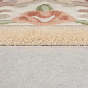Бежов вълнен килим , ⌀ 120 cm Aubusson - Flair Rugs