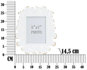 Бяла метална рамка за снимки , 25 x 27,7 cm - Mauro Ferretti