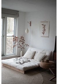 Кафяво-бежов разтегателен диван 140 cm Roots - Karup Design