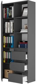 Офис рафт с чекмеджета MODERN B-80-S3 - различни цветови варианти aнтрацит