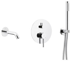 KFA Armatura 5039-401-00 - Комплект за баня със скрит кран MOZA лъскав хром