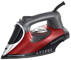 Ютия Russell Hobbs One Temperature 25090-56, 2600 W, Керамична плоча, Една оптимална температура, Самопочистване, 0.35 l, Червен/черен