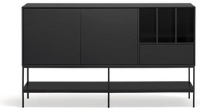 Черен скрин 166x98x45 cm Platt – Teulat