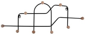 Черна метална стенна закачалка 71 cm Maze – PT LIVING