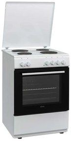 Готварска печка VOX EHT 6020 WG, 8600W, 65 л, Клас А, 4 електрически котлона, 8 функции, До 250C, Бял