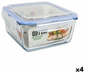 Херметическа Кутия за Обяд Quttin   Квадратек 2,2 L (4 броя)