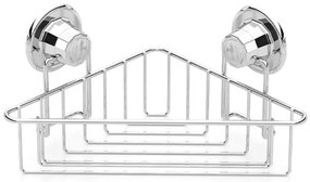 Етажерка за баня на едно ниво - ъглова TEKNO TEL TR DM 251, 21х21х15 см, Вакуум, Хром