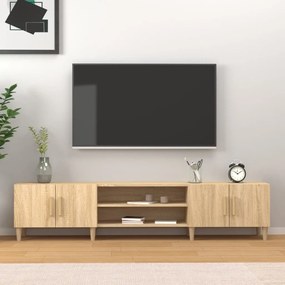 816259 vidaXL ТВ шкаф, дъб сонома, 180x31,5x40 см, инженерно дърво