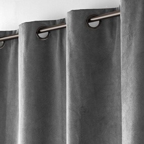 Антрацитно перде 140x260 cm Olympe – douceur d'intérieur
