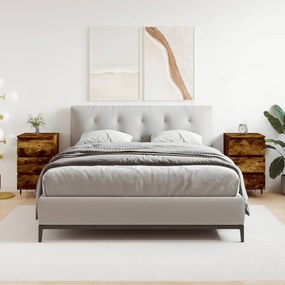 Sonata H Нощни шкафчета 2 бр опушен дъб 40x35x69 см инженерно дърво