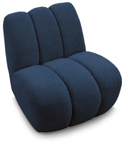 Тъмносиньо кресло от прежда с примки от букле Janissaire – Bobochic Paris