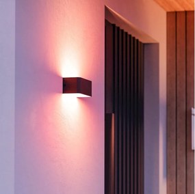 Eglo 901956 - LED RGBW димируемо външно стенно осветително тяло SANIA-Z LED/10W/230V IP55 черно