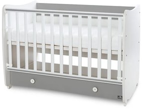 LORELLI Classic Легло-люлка DREAM 70/140 БЯЛО/ STONE GREY
