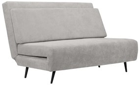 Светлосив сгъваем диван 87 cm Mallory – Støraa