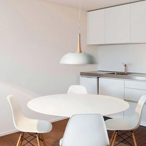 Бяло висящо осветително тяло Nordic - SULION