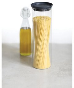 Стъклен буркан Brabantia Stackable 646873, 1.9 л, Плътно затваряне, Подходящ за съдомиялна, Тъмносив