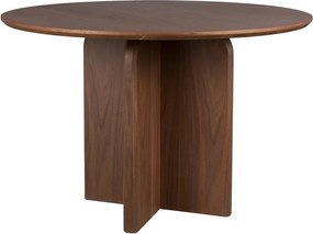 Кръгла трапезна маса от декор от орех ø 120 cm Laurent – White Label