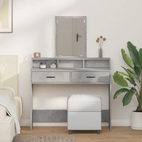Sonata H Тоалетка с чекмеджета Цветен бетон 100x41x140 см