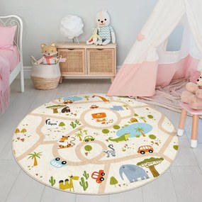 Детско килимче за игра подходящо за пране ø150 cm Savana Ride – Mila Home