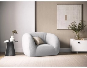 Светлосиво кресло от плат букле Essen - Cosmopolitan Design