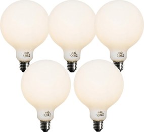 Комплект от 5 E27 3-степенна димируема LED крушка Opal G125 4W 450lm 3000K