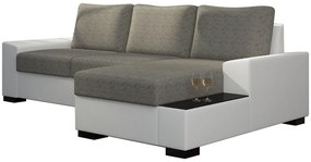 Ъгъл диван Nero-Right-White - Gray