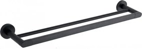 Mexen Tiber двоен закачалка за кърпи, черен - 7050525-70